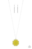 Spin Your Pinwheels - Yellow Necklace
