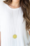 Spin Your Pinwheels - Yellow Necklace
