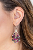 Cash Or Crystal - Pink Earrings