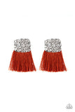 Plume Bloom - Orange Earrings