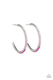 Rhinestone Revamp - Pink Earrings