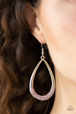 Take A Dip - Pink Earrings