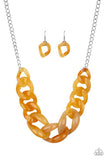 Red HAUTE Mama - Yellow Necklace