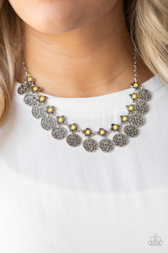 Mandala Movement - Yellow Necklace