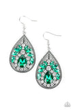 Candlelight Sparkle - Green Earrings