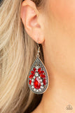 Candlelight Sparkle - Red Earrings