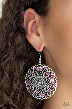 Mandala Mandalay - Pink Earrings