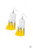 Tassel Retreat - Yellow Earrings