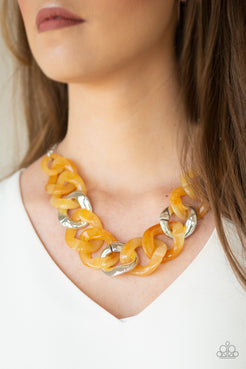 I have A HAUTE Date - Yellow Necklace