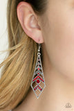 Flared Flair - Red Earrings