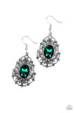 Regal Razzle - Green Earrings