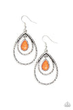 Desert Tempest - Orange Earrings