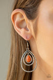 Desert Tempest - Orange Earrings