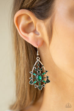 Gatsby Glimmer - Green Earrings