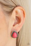 Boldly Beaded - Pink Earrings