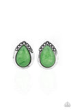 Stone Spectacular - Green Earrings