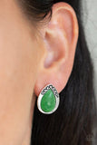 Stone Spectacular - Green Earrings