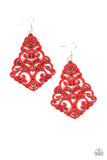 Powers Of Zen - Red Earrings