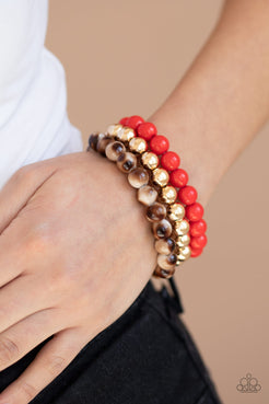 Courageously Couture - Red Bracelet