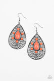 Modern Garden - Orange Earrings