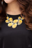 Iridescently Irresistible - Yellow Necklace