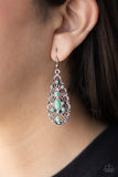 Fantastically Fanciful - Green Earrings