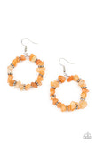 Going For Grounded - Orange Earrings