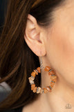 Going For Grounded - Orange Earrings