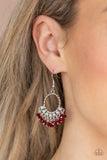 Charmingly Caberet - Red Earrings