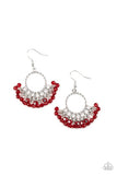 Charmingly Caberet - Red Earrings