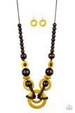 Boardwalk Party - Yellow Necklace