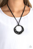 Tectonic Treasure - Black Necklace