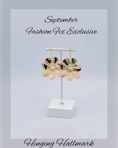 Hinging Hallmark - Fashion Fix Exclusive - September 2023 - Gold Earrings