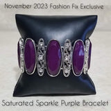 Saturated Sparkle - Fashion Fix Exclusive November 2023 - Purple Bracelet