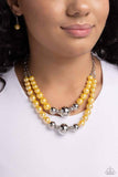 Ballroom Balance - Fashion Fix Exclusive March 2024 - Yellow Necklace