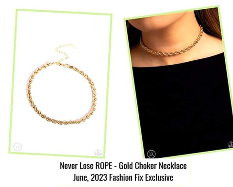 Never Lose ROPE - Fashion Fix Exclusive June 2023 - Gold Necklace