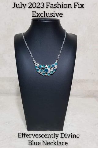 Effervescently Divine - Fashion Fix Exclusive July 2023 - Blue Necklace