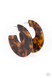 Tropically Torrid - Brown Earrings