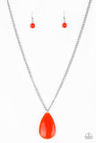 So Pop-YOU-lar - Orange Necklace