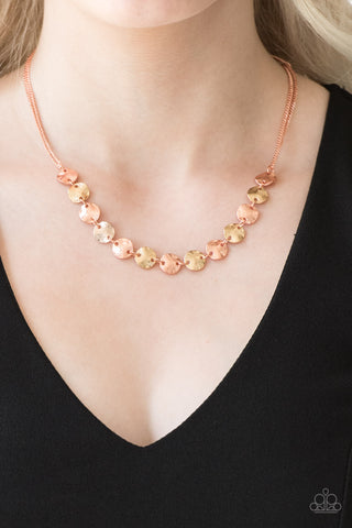 Simple Sheen-Copper Necklace