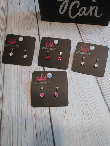 Starlet Shimmer Valentine Post Back Earrings (Set of 5)