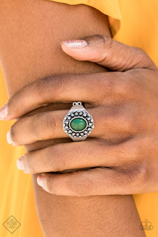Please & Thank You - Green Ring