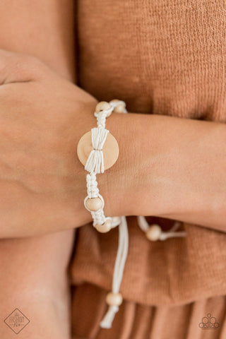 The Road KNOT Taken - White Bracelet