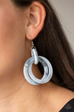 Retro Riviera - Silver Earrings