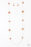 Champagne On The Rocks - Orange Necklace