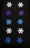 Starlet Shimmer Snowflake Adjustable Rings (Set of 5 rings)