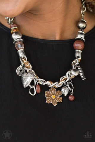 Charmed, I Am Sure-Brown Necklace