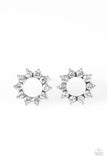 Richly Resplendent - White Earrings