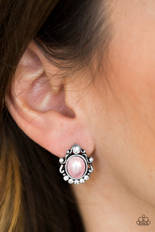 Poshly Princess - Pink Earrings