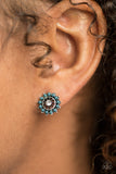 Dreamy Dahlia-Blue Earrings
